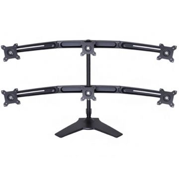 Suport TV / Monitor Multibrackets pentru 6 monitoare, 15 - 24 inch, negru