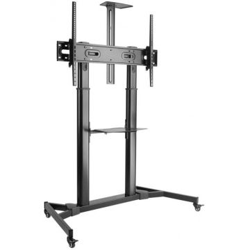 Suport TV / Monitor SBOX FS-3610 de podea cu roti, 60 - 100 inch, negru
