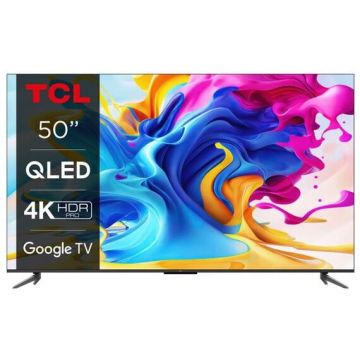 TCL Televizor QLED TCL 50C643, 126 cm, Ultra HD 4K, Smart TV, WiFi, CI+, Negru