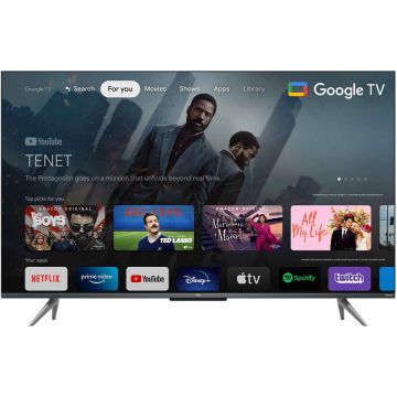 TCL Televizor Smart QLED TCL 43C735, 108 cm, 4K, Google TV, Negru TCL Televizor Smart QLED TCL 43C735, 108 cm, 4K, Google TV, Negru