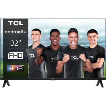 TCL Televizor TCL LED 32S5400AF, 80 cm, Smart Android TV, Full HD, Clasa F, Negru
