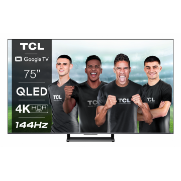 TCL Televizor TCL QLED 75C735, 191 cm, Smart Google TV, 4K Ultra HD, 100hz, Clasa G TCL Televizor TCL QLED 75C735, 191 cm, Smart Google TV, 4K Ultra HD, 100hz, Clasa G