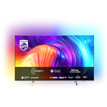 Televizor LED Philips Smart TV The One 43PUS8507/12 108cm 4K Ultra HD Argintiu