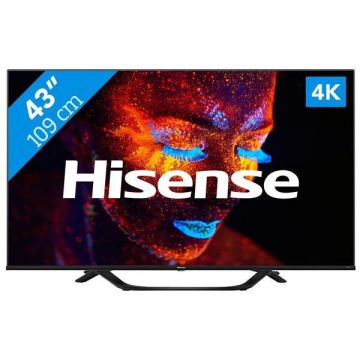 HISENSE Televizor LED Hisense 43A66H, 109 cm, Ultra HD 4K, Smart TV, WiFi, CI+, Negru