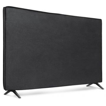 Husa de praf pentru televizor 75 inch, Kwmobile, Negru, Textil, 51705.01 Husa de praf pentru televizor 75 inch, Kwmobile, Negru, Textil, 51705.01