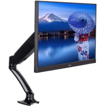 IIYAMA Suport de monitor iiyma DS3001C-B1, 10'' - 27'', Ajustabil 0 - 410mm, Rotire 360 grade, Pivot 90 grade, Negru