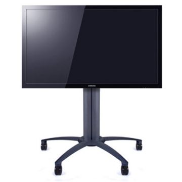 Multibrackets Stand Podea Mobil LCD/LED Multibrackets cu inclinare 0-90º tip masa - inaltime 110 cm - 32-55 - negru