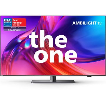 Philips Televizor Philips AMBILIGHT tv LED 55PUS8818, 139 cm, Google TV, 4K Ultra HD, 100 Hz, Clasa E (Model 2023)