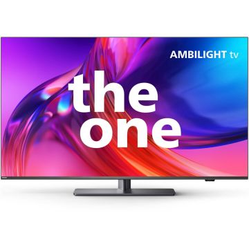 Philips Televizor Philips AMBILIGHT tv LED 65PUS8818, 164 cm, Google TV, 4K Ultra HD, 100 Hz, Clasa E (Model 2023), Negru