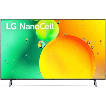 Televizor LED LG Smart TV 43NANO753QC Seria NANO75 108cm gri-negru 4K UHD HDR