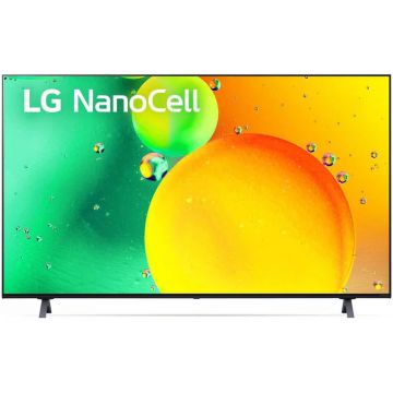 Televizor LED LG Smart TV 55NANO753QC Seria NANO75 139cm gri-negru 4K UHD HDR