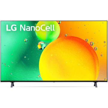Televizor LED LG Smart TV 65NANO753QC Seria NANO75 164cm gri-negru 4K UHD HDR