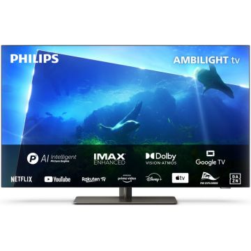 Televizor LED Philips Smart TV 42OLED818/12 Seria OLED818/12 106cm 4K UHD HDR Ambilight pe 3 laturi