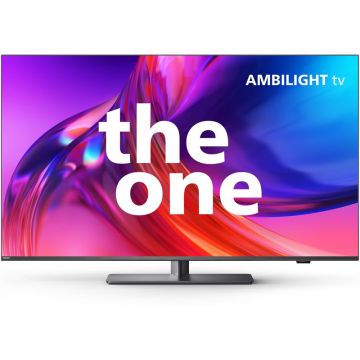 Televizor LED Philips Smart TV 55PUS8818/12 Seria PUS8818/12 139cm gri 4K UHD HDR Ambilight pe 3 laturi