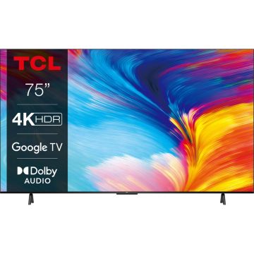 Televizor LED TCL Smart TV 75P635 Seria P635 189cm negru 4K UHD HDR