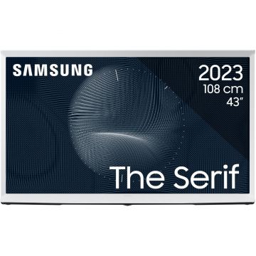 Televizor Lifestyle Samsung The Serif QLED 43LS01BG, 108 cm, 4K Ultra HD, Smart, Clasa G (Model 2023)