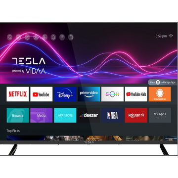 TESLA Televizor Tesla LED 43M325BFS, 108 cm, Smart, Full HD, Clasa F, Negru