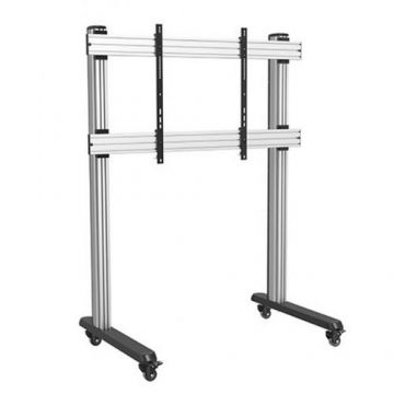 Stand Mobil Techly ICA-TR43, 70inch-120inch, 150 kg (Argintiu)