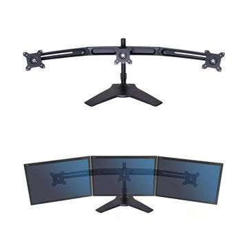 Suport 3 monitoare 15 - 24 inch Black