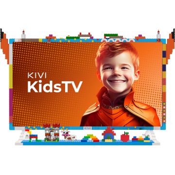 Televizor Android LED Kivi Kidstv, 80 cm, 60 Hz, Full HD, Android TV 11, Clasa E, Blue