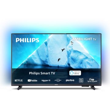 Televizor LED Philips Smart TV 32PFS6908/12 Seria PFS6908/12 80cm gri antracit Full HD Ambilight pe 3 laturi