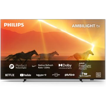 Televizor LED Philips The Xtra Smart TV 55PML9008/12 Seria PML9008/12 139cm 4K UHD HDR Ambilight pe 3 laturi