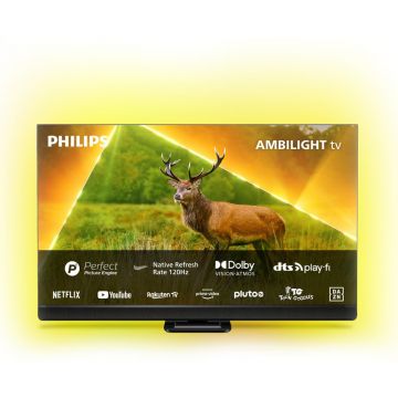 Televizor LED Philips The Xtra Smart TV 55PML9308/12 Seria PML9308/12 139cm 4K UHD HDR Ambilight pe 3 laturi