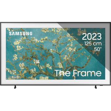Televizor LED Samsung Smart TV The Frame QLED QE50LS03BG Seria LS03BG 125cm negru 4K UHD HDR