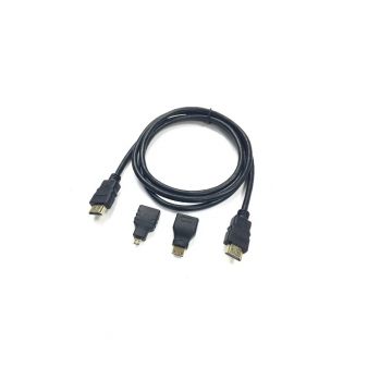 Cablu HDMI 3 în 1, 1,5 m, negru