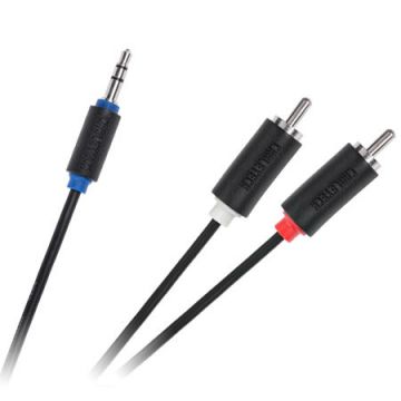 Cablu Jack 3.5 - 2RCA Cabletech Standard 1.8m Stereo/Tata/Tata