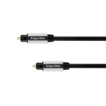 Cablu Optic Toslink-toslink 1.5m KrugerMatz compact