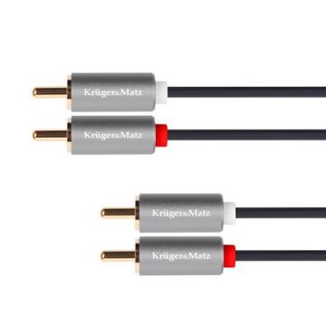 Cablu RCA 5m Basic Kruger&Matz