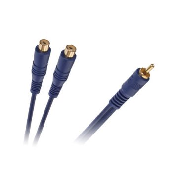 Cablu RCA tata la 0.2m cu mufe RCA mama.