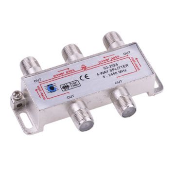 Splitter Power Pass cu 4 Cai, 5-2450 Mhz