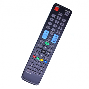 Telecomanda pentru TV LCD Samsung, Design ergonomic, ABS, 2 x AAA, Neagra