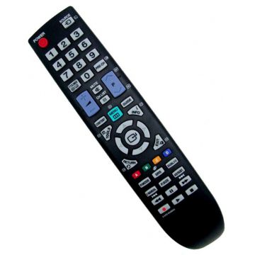 Telecomanda pentru TV LED/LCD Samsung cu Functionare cu Baterii 2 x AAA, Raza 8 m, Subtire, Negru