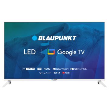 Televizor smart Blaupunkt 43UBG6010S, 108 cm, Ultra HD 4K, Alb, Clasa G Televizor smart Blaupunkt 43UBG6010S, 108 cm, Ultra HD 4K, Alb, Clasa G