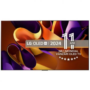 LG Televizor LG OLED evo OLED65G42LW, 164 cm, Smart, 4K Ultra HD, 100 Hz, Clasa F (Model 2024), Negru