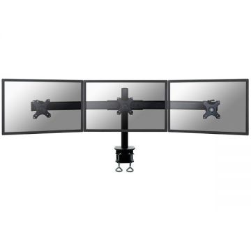 NEWSTAR Suport de birou Newstar Screen TV Desk Clamp FullM x3 10-27 Suport 3x Monitor de birou Neomounts by Newstar FPMA-D700D3, tip reglabil 3 axe, 10-27 Negru