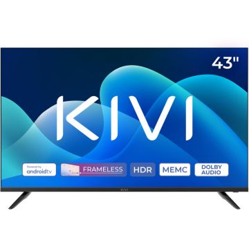 Televizor LED KIVI Smart TV 43U730QB Seria U730QB 109cm negru 4K UHD HDR