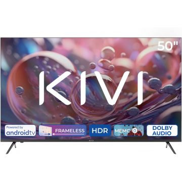 Televizor LED KIVI Smart TV 50U760QB Seria U760QB 126cm negru 4K UHD HDR