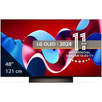 Televizor LED LG Smart TV OLED48C41LA Seria evo C4 121cm 4K UHD HDR