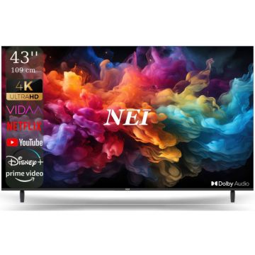 Televizor LED Nei Smart TV 43NE6901 Seria NE6901 109cm negru 4K UHD