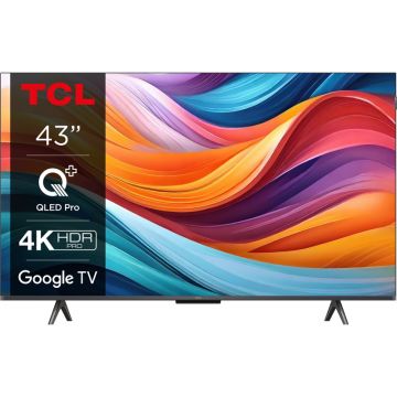 Televizor LED TCL Smart TV QLED 43T7B Seria T7B 108cm 4K UHD HDR