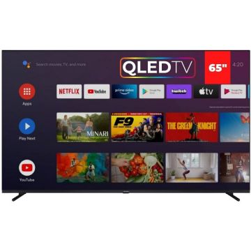 Televizor QLED SLIM 4K Android TV 65Inch Negru