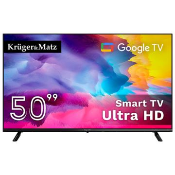 Televizor Smart Google 50 Inch 126cm Ultrahd 4k Kruger&matz