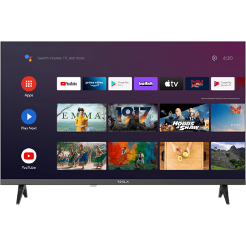 TESLA Televizor Smart LED Tesla, 32E635BHS, 81 cm, HD ready, Android TV 11, HDR10, Clasa F, Negru TESLA Televizor Smart LED Tesla, 32E635BHS, 81 cm, HD ready, Android TV 11, HDR10, Clasa F, Negru