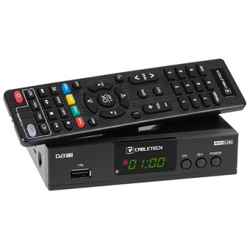 Tuner TV Digital DVB-T2 H.265 HEVC Cabletech LED